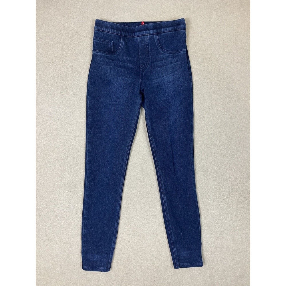 Spanx Jeans‎ Adult Small Blue Jean-ish Ankle Leggings Pull On Stretch Womens